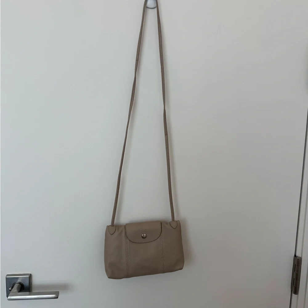 Longchamp Le Pliage Cuir Leather Crossbody - Picture 1 of 12